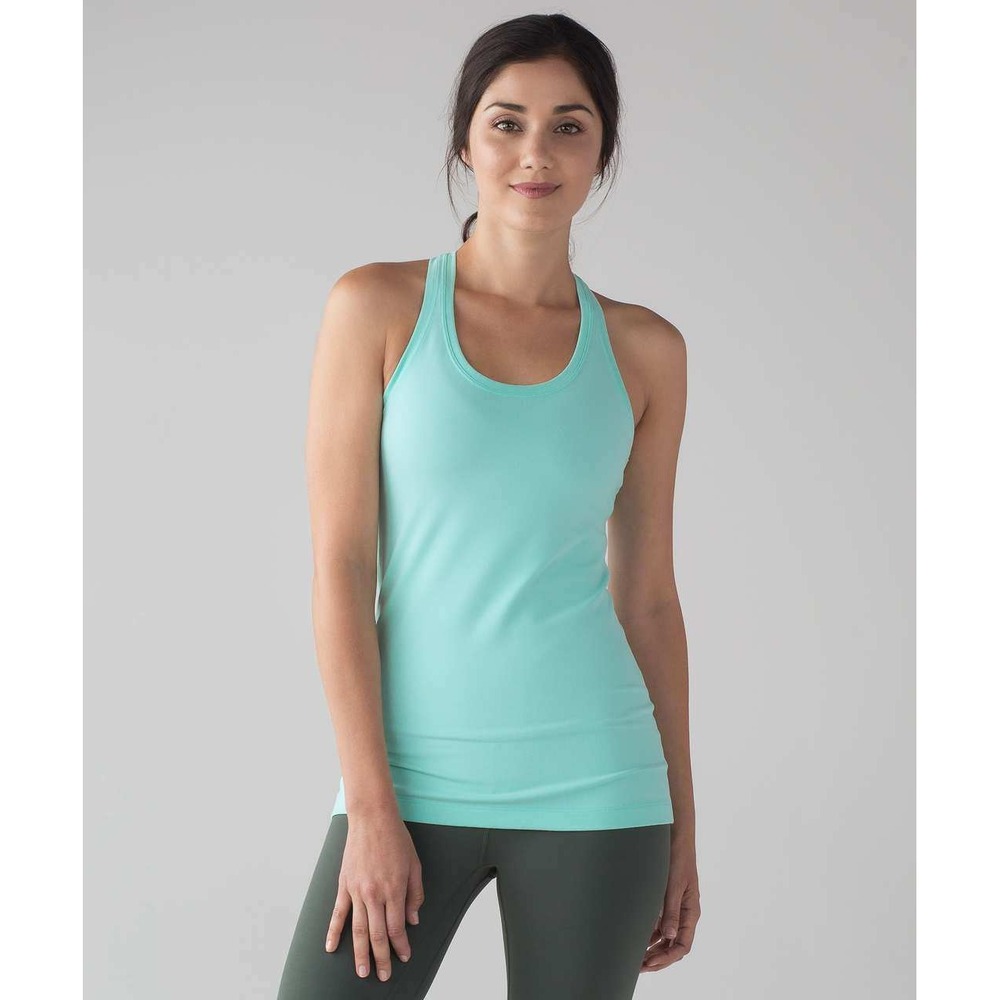 Lululemon Athletica Cool Sleeveless Racerback Tank Top II Toothpaste Women's S